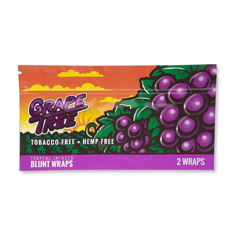 Orchard Beach Terpene Infused Blunt Wraps - Pack of 2, Flavor: Grape Tree