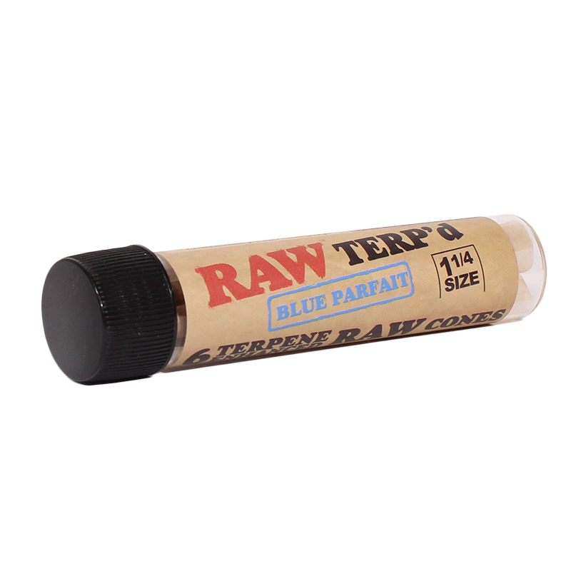 RAW Terp&#39;d Cones 6ct 1 1/4, Flavor: Blue Parfait