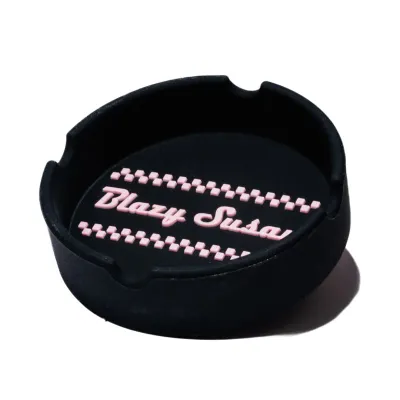 Blazy Susan Silicone Ashtray, Color: Black