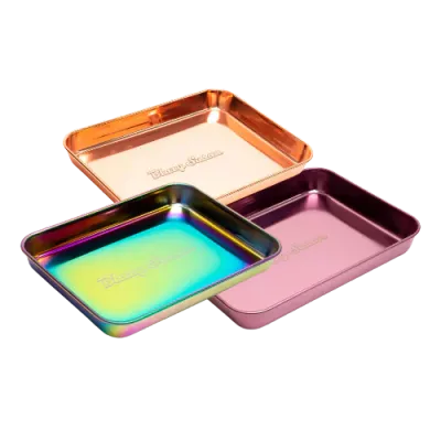 Blazy Susan Stainless Steel Rolling Tray