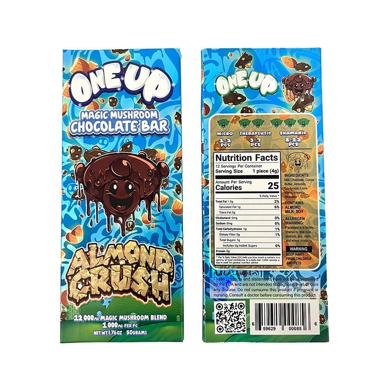 One Up Amanita Magic Mushroom Chocolate Bar