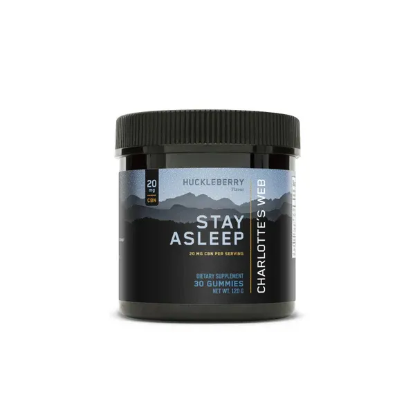 Charlotte&#39;s Web Stay Asleep 20mg CBN Gummy 30ct