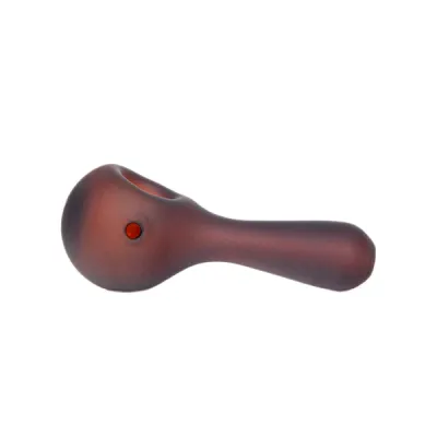 MJ Arsenal Sandblasted Pioneer Glass Hand Pipe, Color: Amber