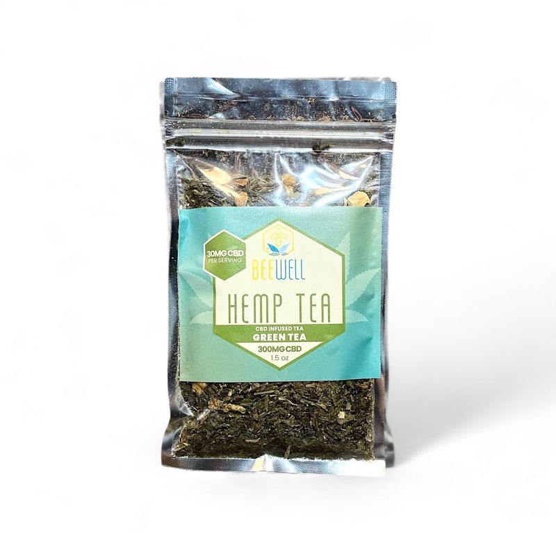 Bee Well CBD Hemp CBD Green Tea , Size: 1.5 oz