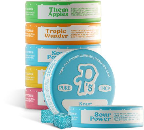 Pushin&#39; P&#39;s Gummies THCp 100mg 10ct Tin