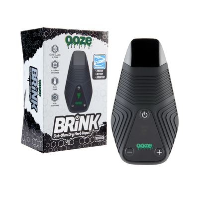 Ooze Brink 1800mah Dry Herb Vaporizer, Color: Panther Black