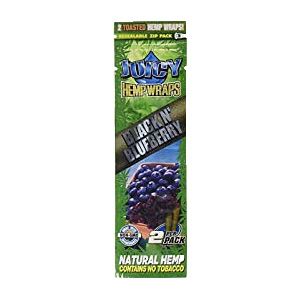 Juicy Hemp Wrap 2ct Black/Blueberry