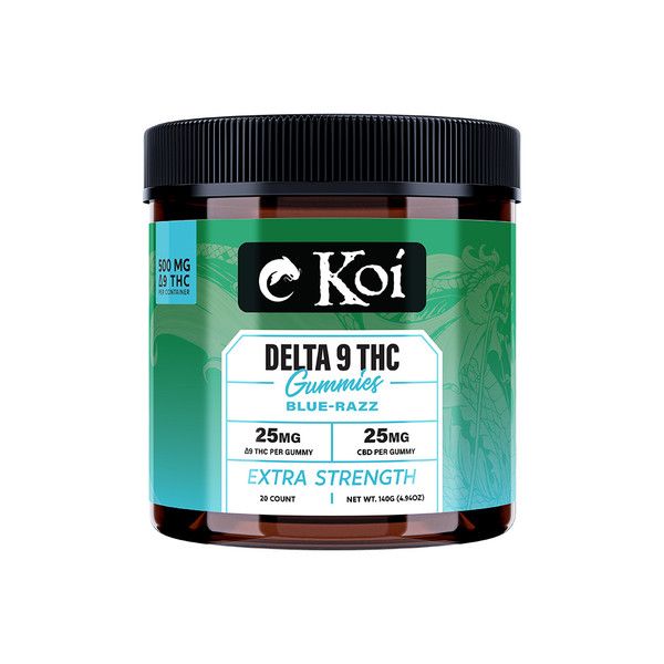 Koi Extra Strength Gummy 20ct D9 500mg , Flavor: Blue Razz