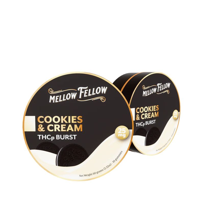 Mellow Fellow THCp Bursts 25mg Cookies and Cream