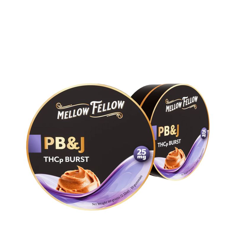 Mellow Fellow THCp Bursts 25mg PB&amp;J