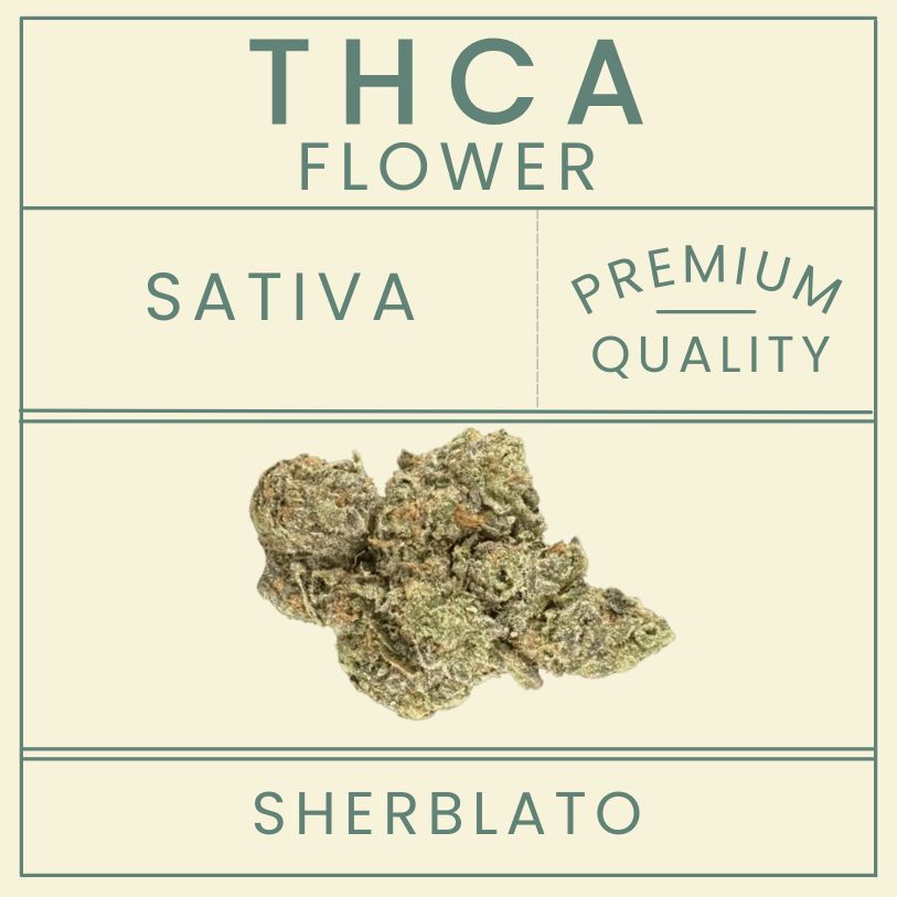 Bee Well THCa Flower Sativa Hybrid Sherblato 25.11%