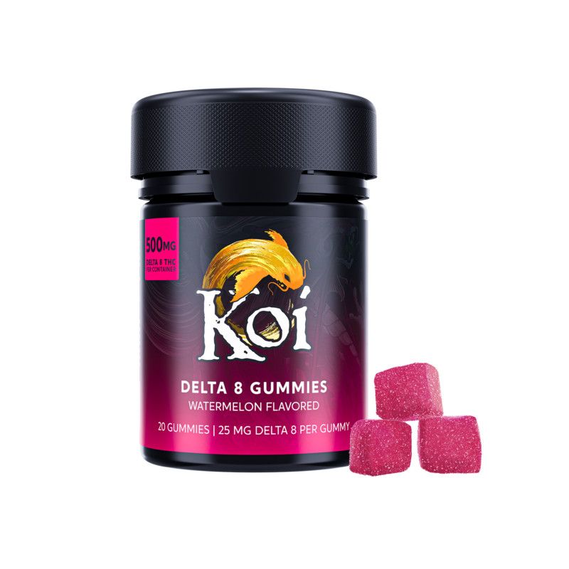 Koi Delta 8 Gummy 20ct 500mg, Flavor: Watermelon