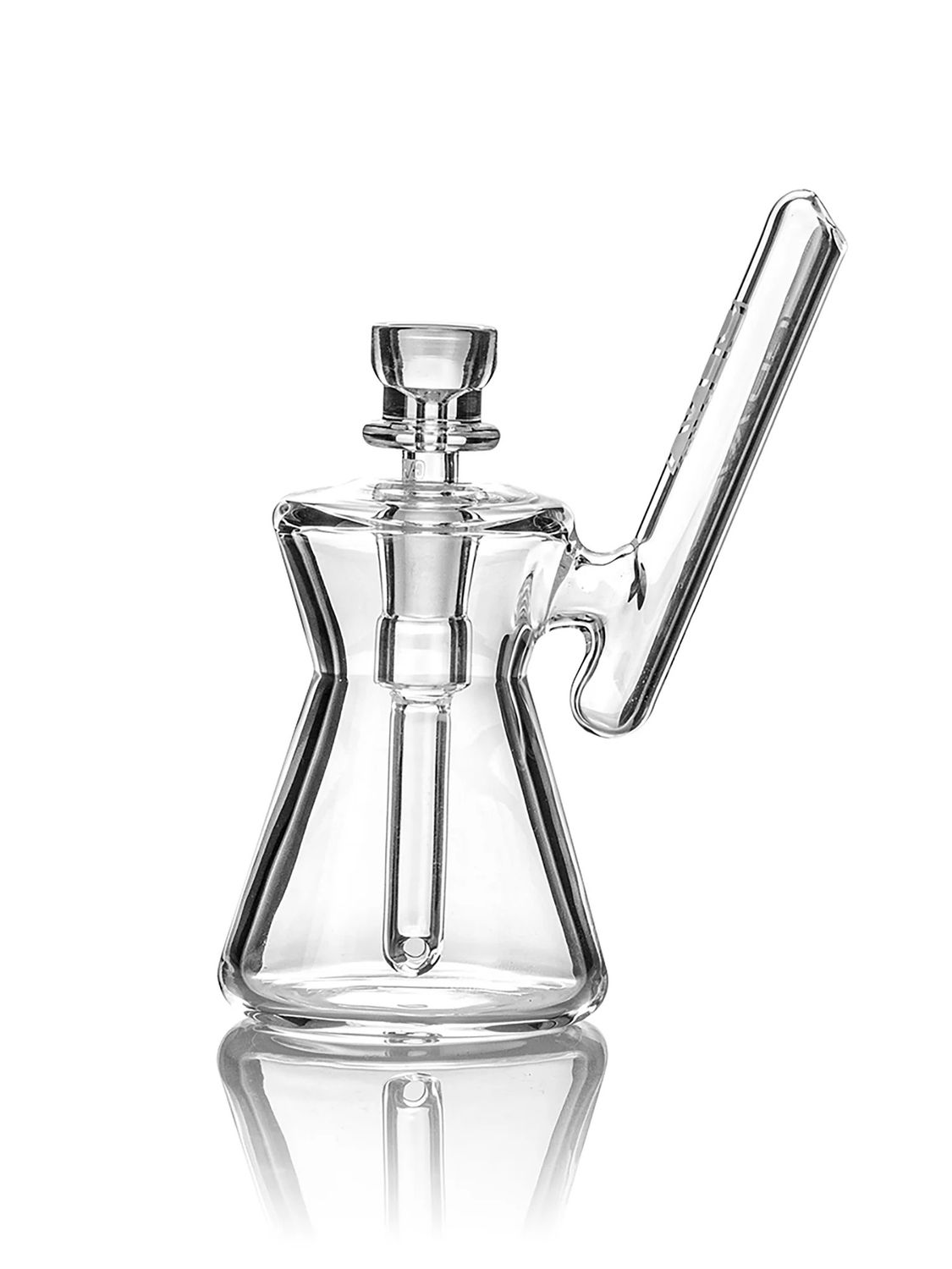 GRAV Hourglass Pocket Bubbler 4.75&quot; 10mm, Color: Clear