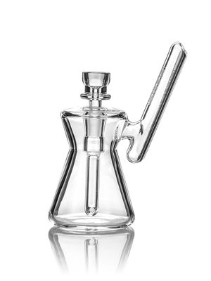 GRAV Hourglass Pocket Bubbler 4.75&quot; 10mm, Color: Clear