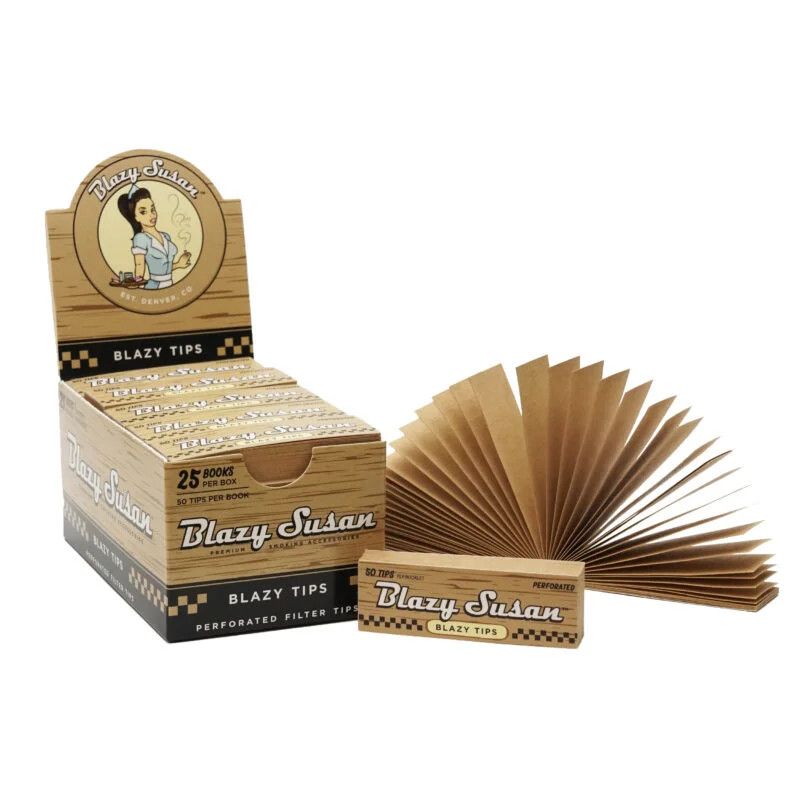 Blazy Susan Filter Tip Book 50ct, Color: Unbleached
