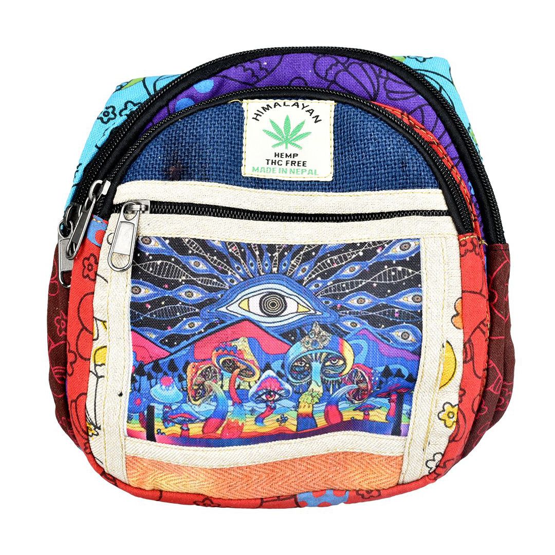 Threadheads Backpack 9&quot; x 8&quot;, Color: Tie Dye Eye in the Sky