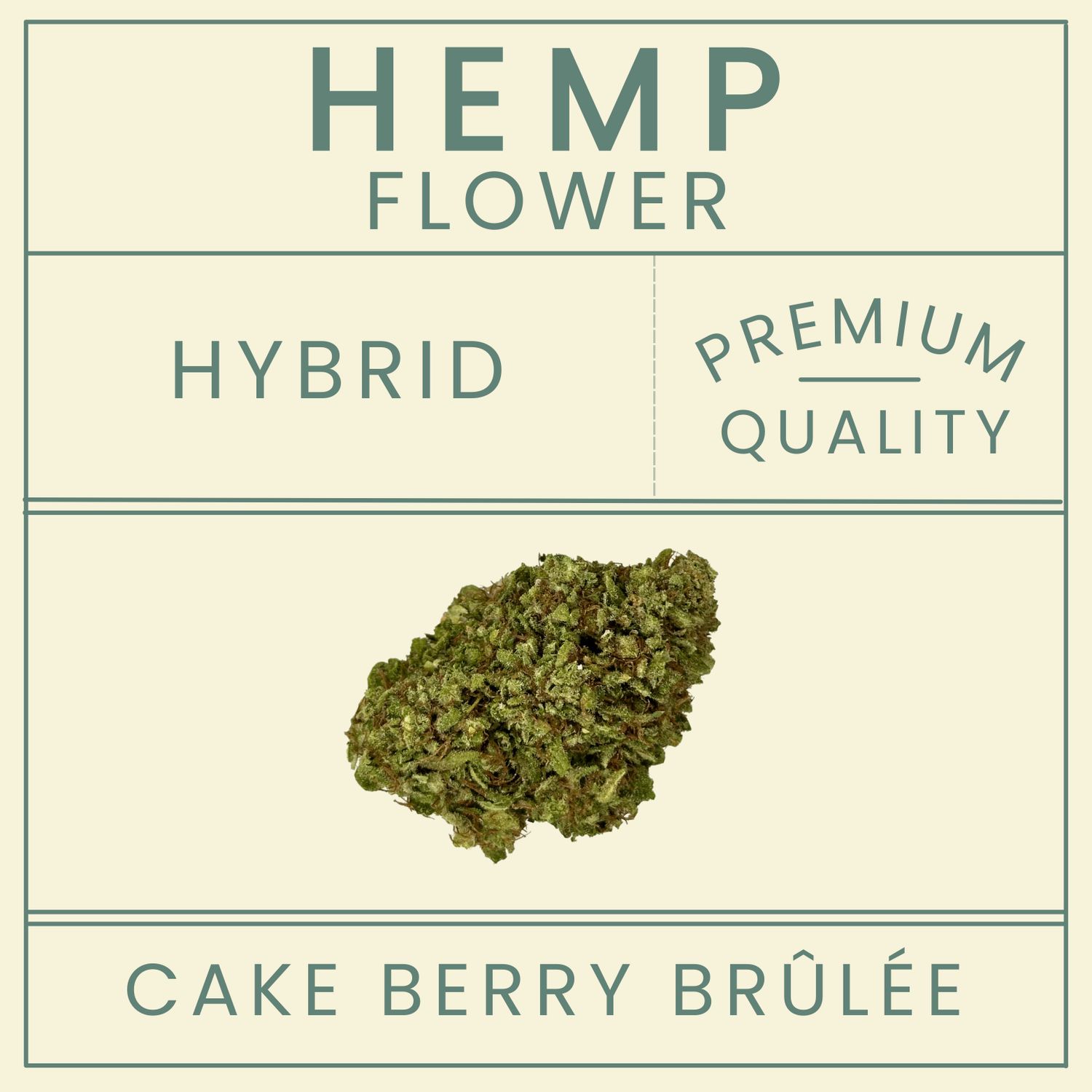 Bee Well CBD Hemp Flower H Cake Berry Brulee 15%