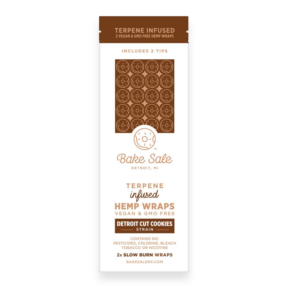 Bake Sale Terpene Infused Hemp Wraps 2ct, Flavor: Detroit Cut Cookies