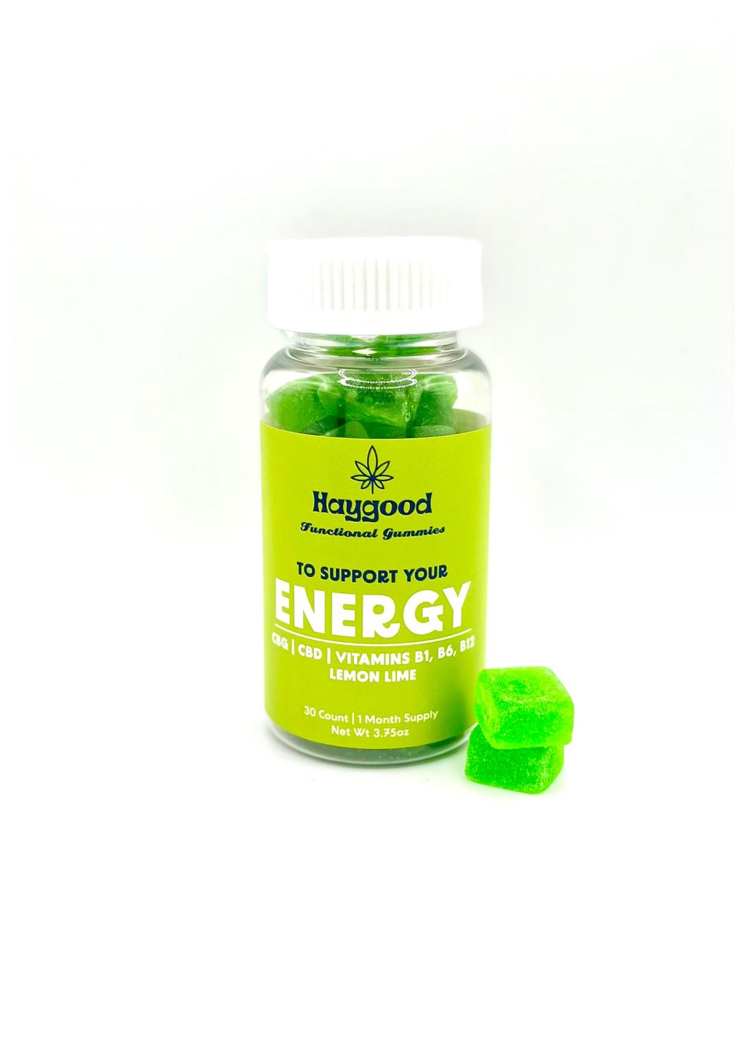 Haygood Farms Energy Gummy 30ct 30mg CBG 20mg CBD B1 B6 B12