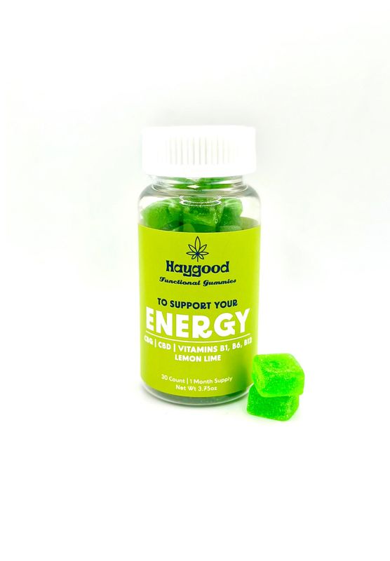 Haygood Farms Energy Gummy 30ct 30mg CBG 20mg CBD B1 B6 B12