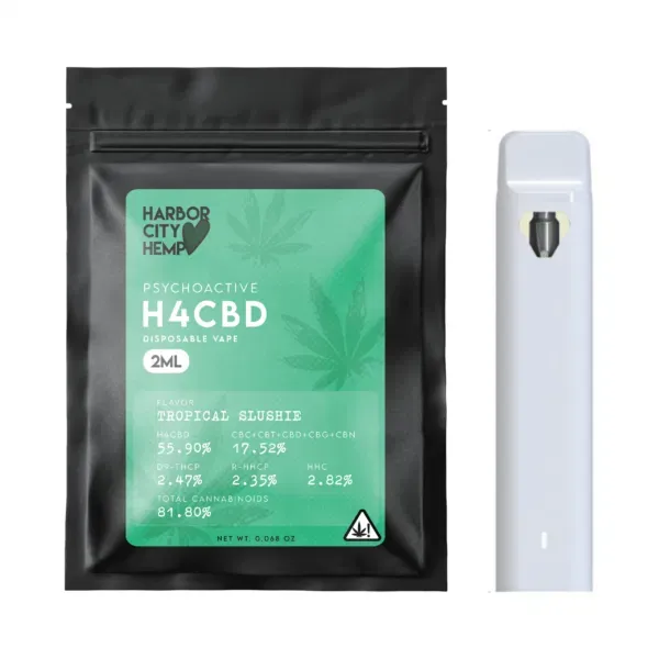 Harbor City Hemp H4CBD Cartridge 1g Psychoactive Blend Hybrid Tropical Slushie