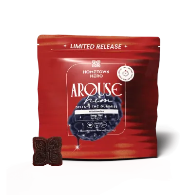 Hometown Hero Arouse Gummy 40mg D9 8ct