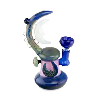 Pioneer Glass 7&quot; Moon Slyme Water Pipe