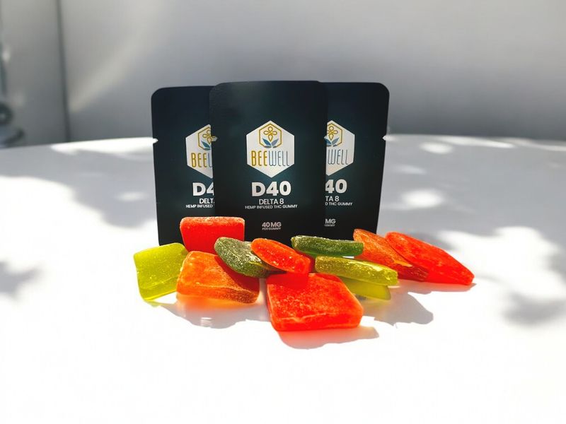 Bee Well CBD D40 Delta 8 Gummies  1ct 40mg