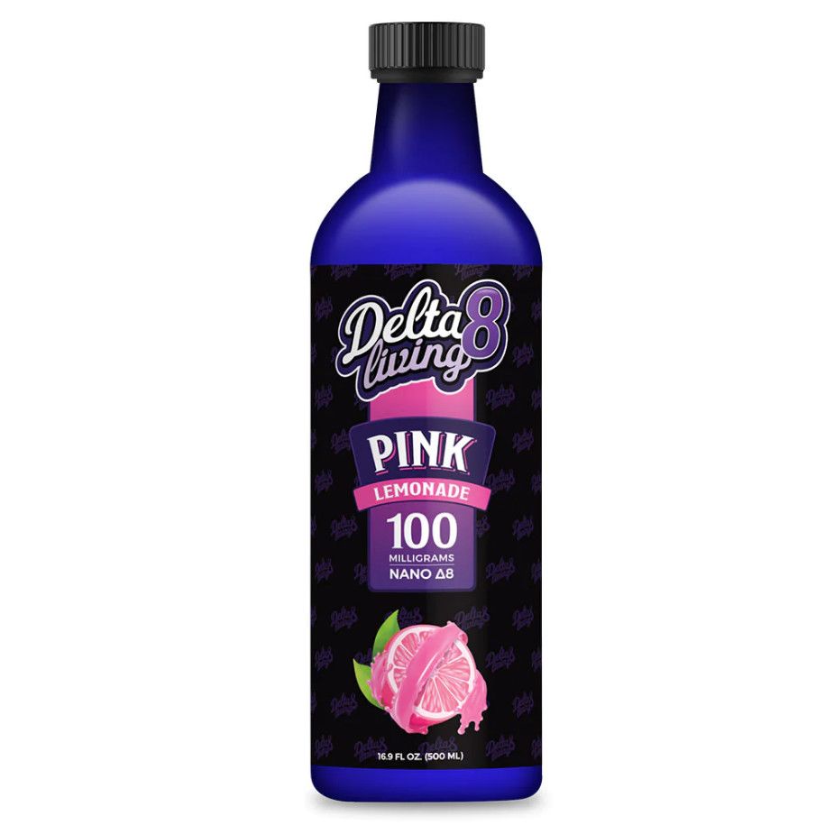 CBD Living Delta 8 Lemonade 16.9oz 100mg, Flavor: Pink Lemonade