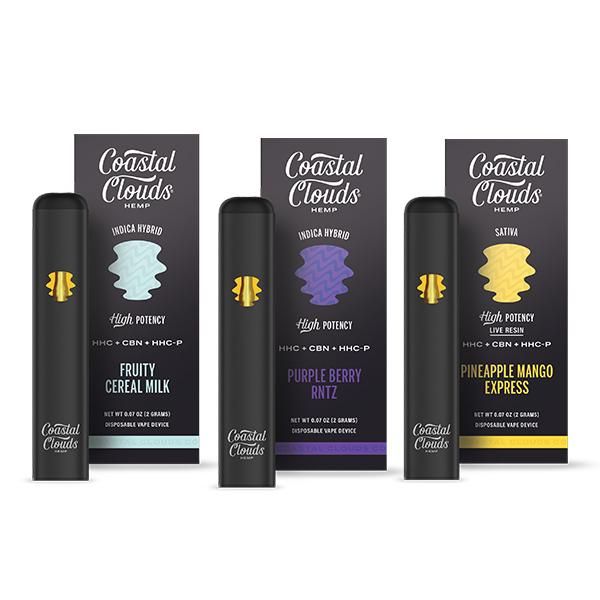 Coastal Clouds High Potency 2gm Disposable HHC + CBN + HHC-P