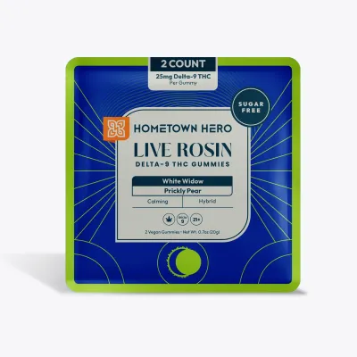 Hometown Hero Live Rosin Delta 9 Gummy 2ct 50mg
