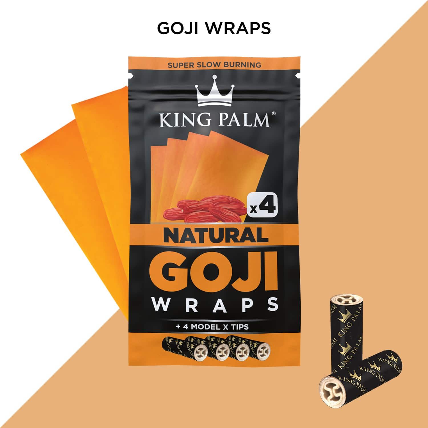 King Palm Exotic Goji Wraps Natural