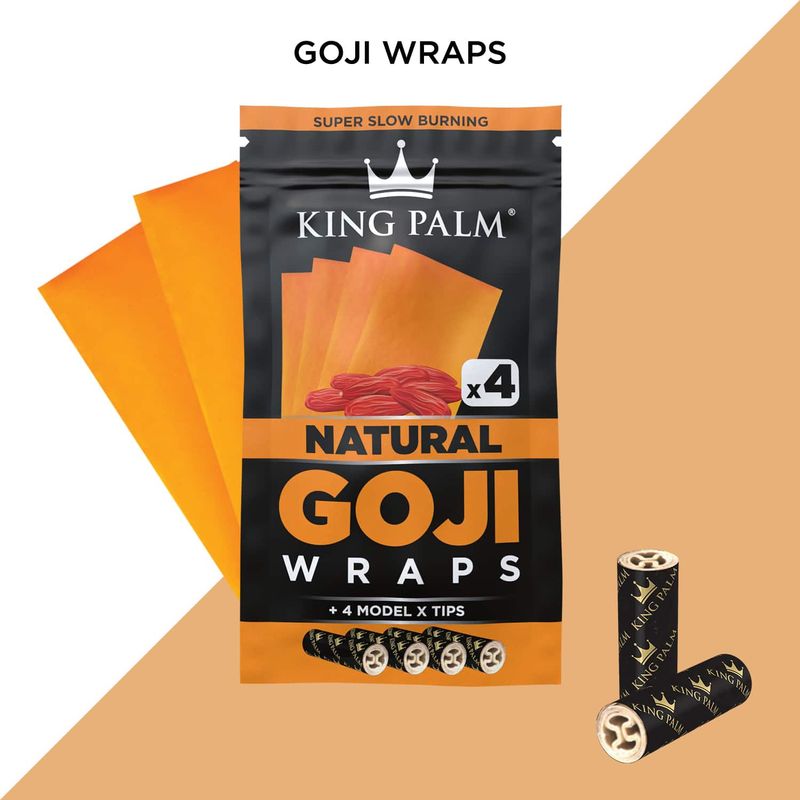 King Palm Exotic Goji Wraps Natural