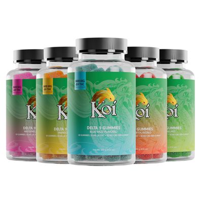 Koi Delta 9 Gummy 60ct 600 mg THC 1200mg CBD