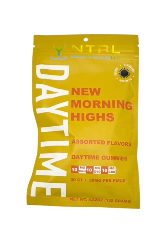 NTRL Daytime Gummy 10mg THCV 10mg D10 10mg CBD  30ct  Assorted Flavors