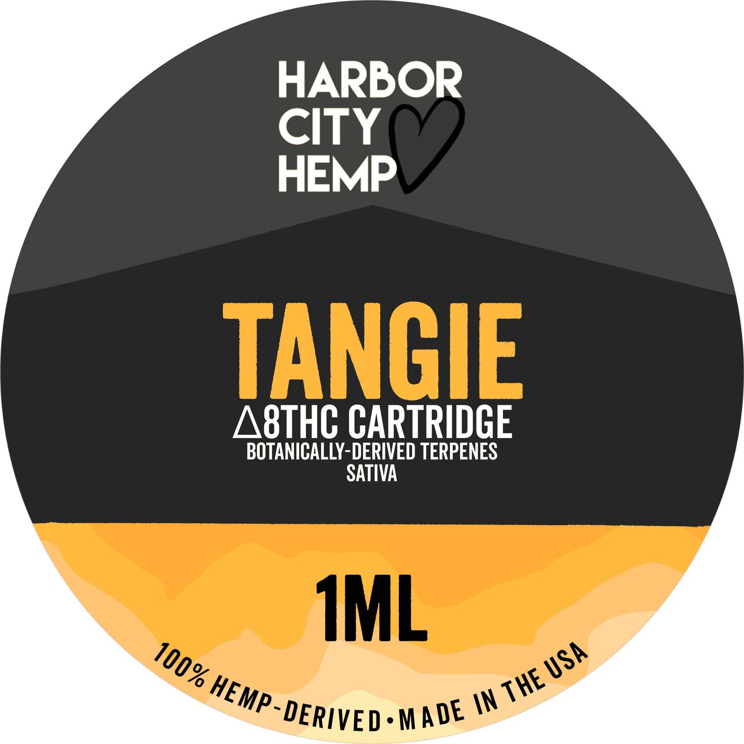 Harbor City Hemp Delta 8 CDT Cartridge 1g Sativa Tangie