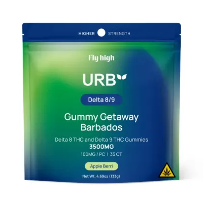 Urb Live Resin Gummies 3500mg 35ct Delta 8 &amp; 9