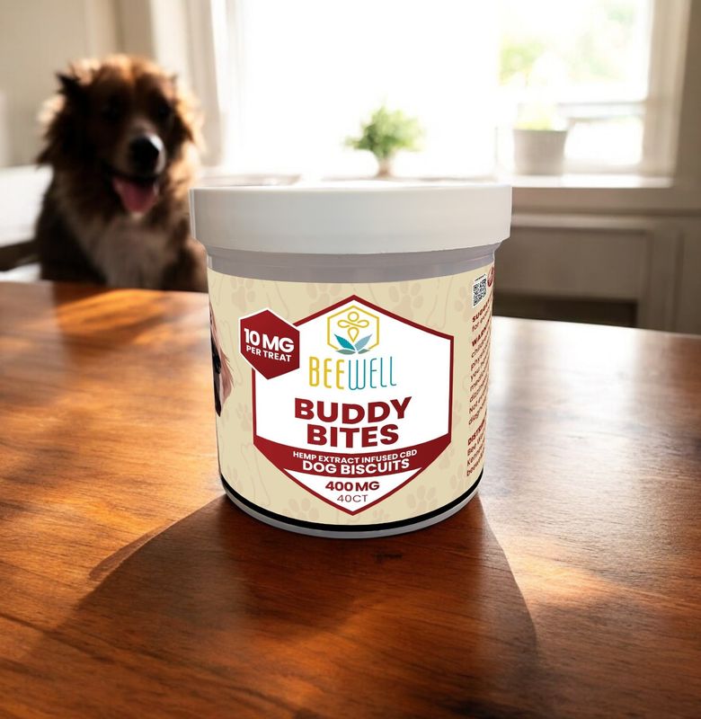 Bee Well CBD Buddy Bites Dog Treat 40ct 400mg