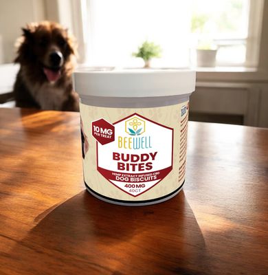 Bee Well CBD Buddy Bites Dog Treat 40ct 400mg