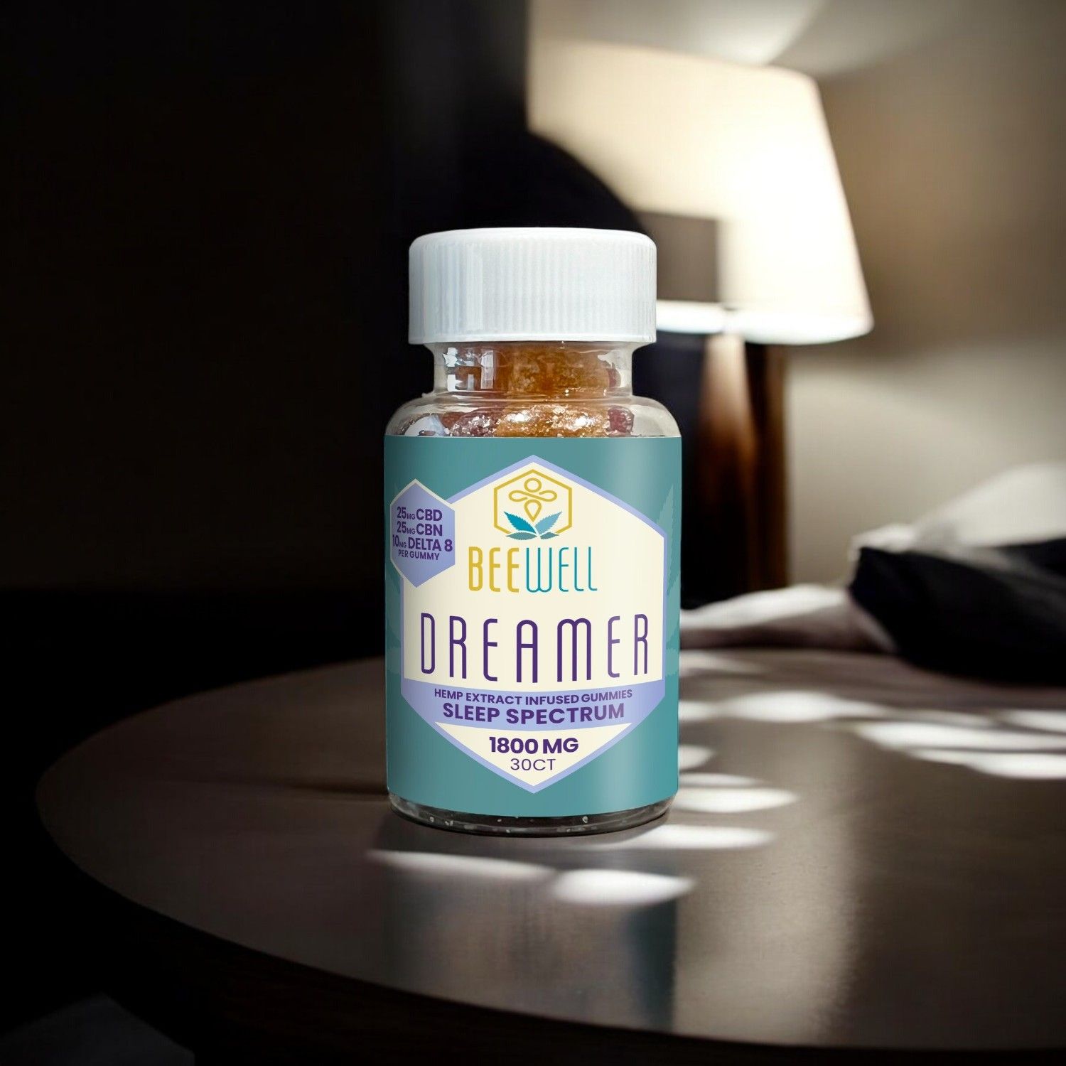 Bee Well CBD Dreamer Gummies (CBD, CBN, D8) 60ct 3600mg