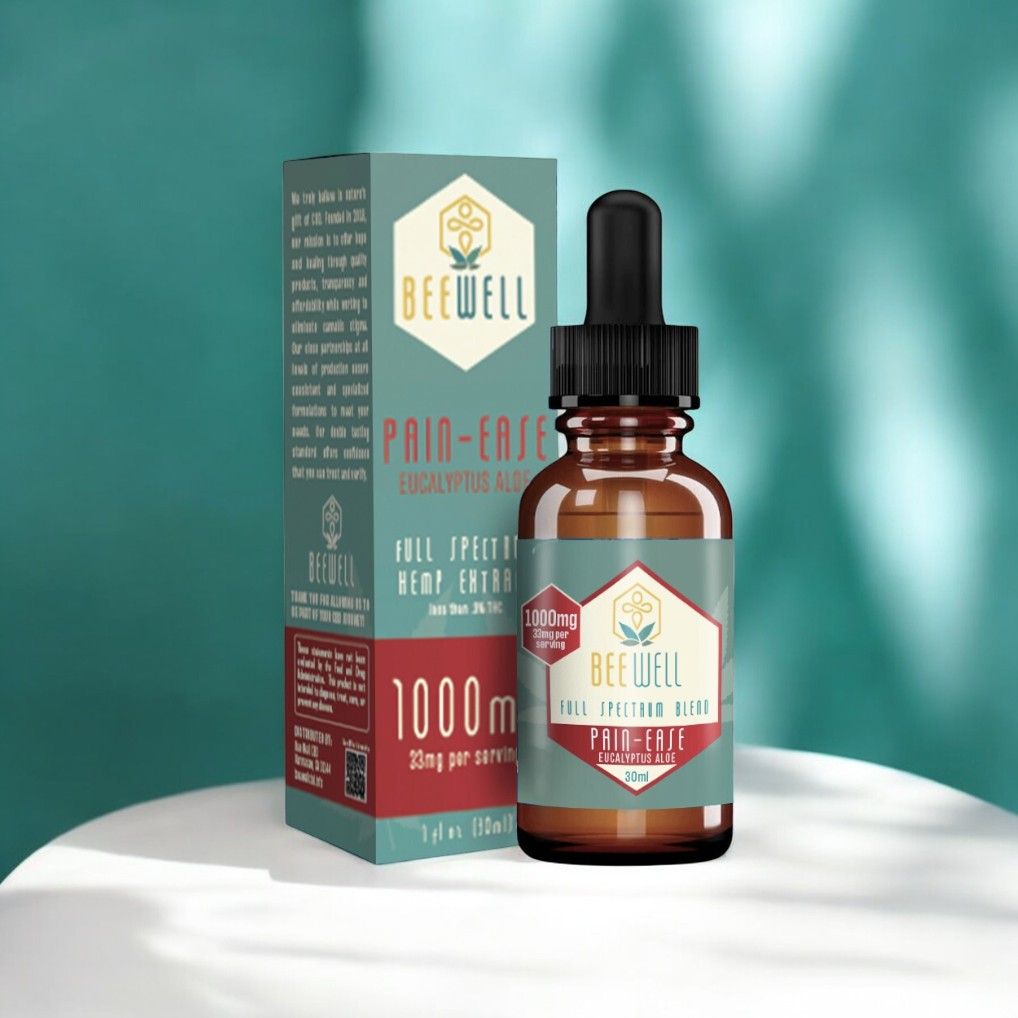 Bee Well CBD Pain Ease Tincture 1000mg
