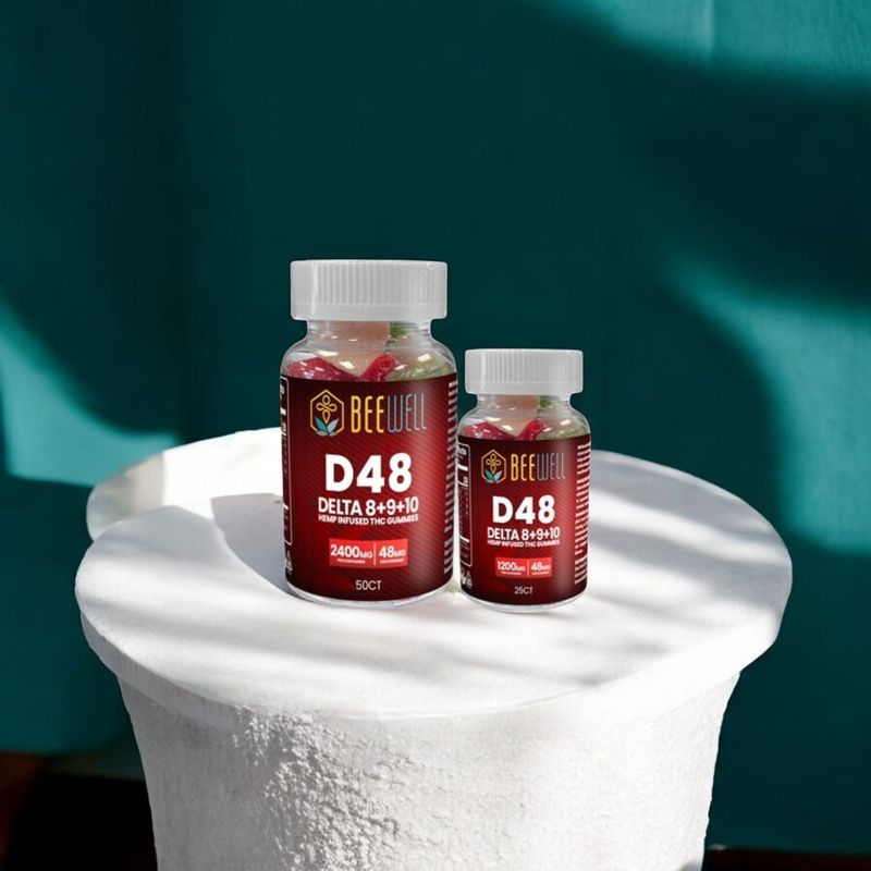 Bee Well CBD D48 Delta 8+9+10 Gummies 50ct 2400mg