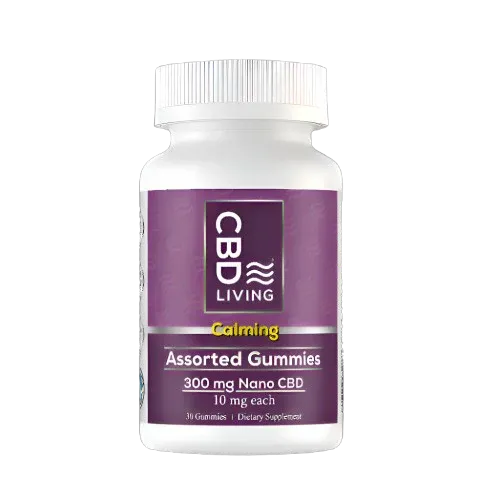 CBD Living Gummies- Calming 30ct 300mg CBD Assorted