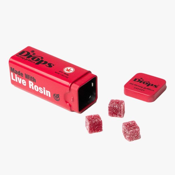Drops THC Gummy 20ct 100mg D9, Flavor: Cherry (Indica - Llama Tonic)
