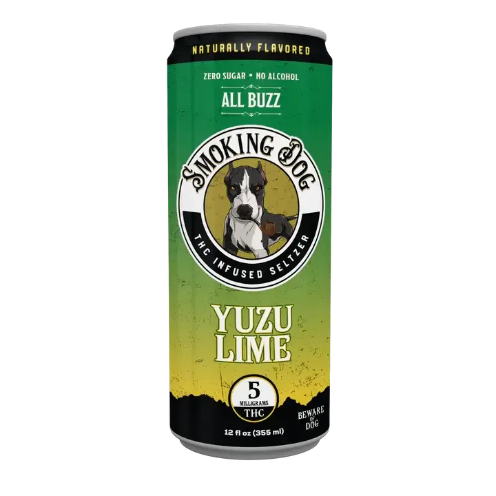 Smoking Dog THC Infused Seltzer 5mg Yuzu Lime