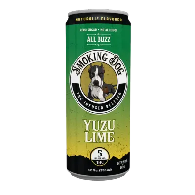 Smoking Dog THC Infused Seltzer 5mg Yuzu Lime