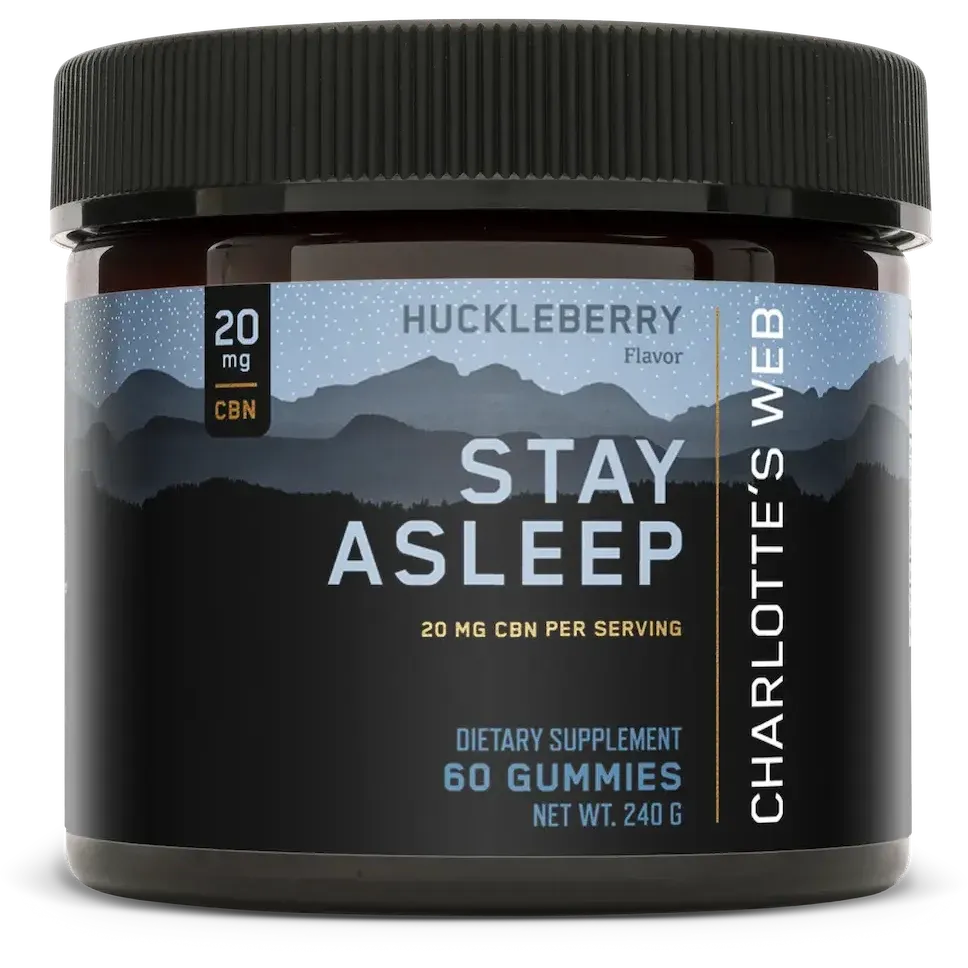 Charlotte&#39;s Web Stay Asleep 20mg CBN Gummy 60ct