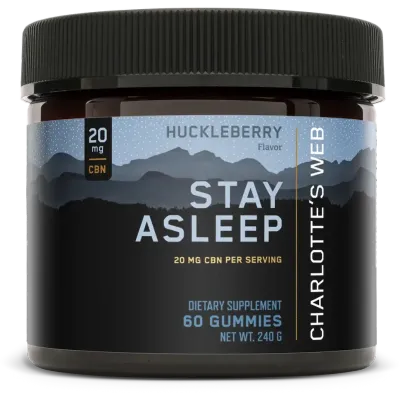 Charlotte&#39;s Web Stay Asleep 20mg CBN Gummy 60ct