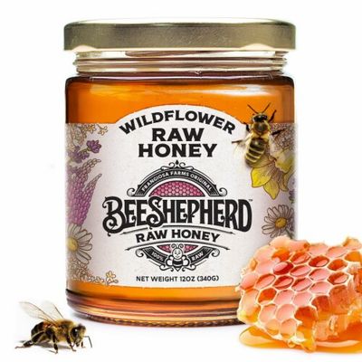 Bee Shepherd Wildflower Raw Honey 12oz