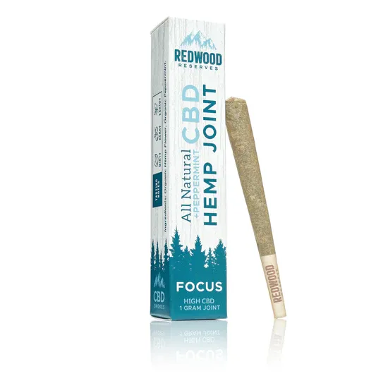 Redwood Reserves Focus CBD Joint 1g Wild Bourbon x Peppermint